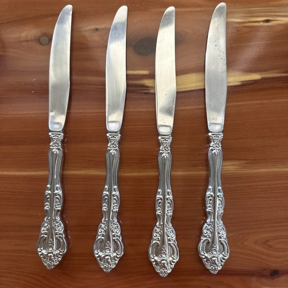 Oneida Michelangelo Heirloom Stainless Dinner Knives Set Of 4 9